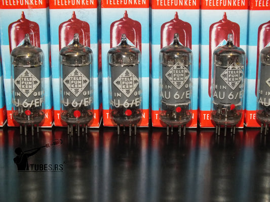 6AU6 Telefunken <> EF94 RARE Red Dot Sony C800G Microphone Killer Tube
