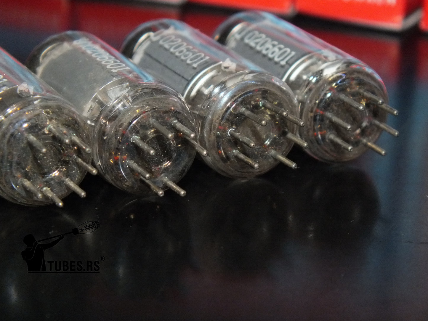 6AU6 Telefunken <> EF94 RARE Red Dot Sony C800G Microphone Killer Tube