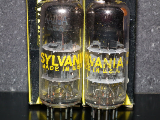 One 1 pcs Sylvania 6AU8A NOS NIB Copper grid posts (Copy)
