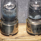 Matched Pair NOS National Union 6C5GT Cracked Metal Collar