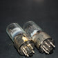 Matched Pair NOS National Union 6C5GT Cracked Metal Collar