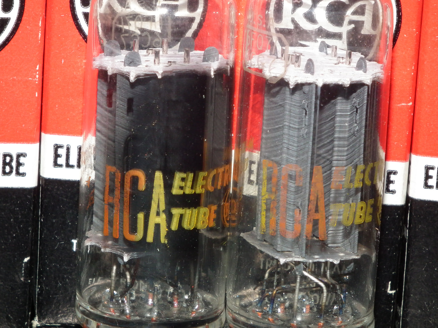 6FQ7 RCA 6CG7 NOS NIB Platinum Matched Pair (2 tubes) Old Type