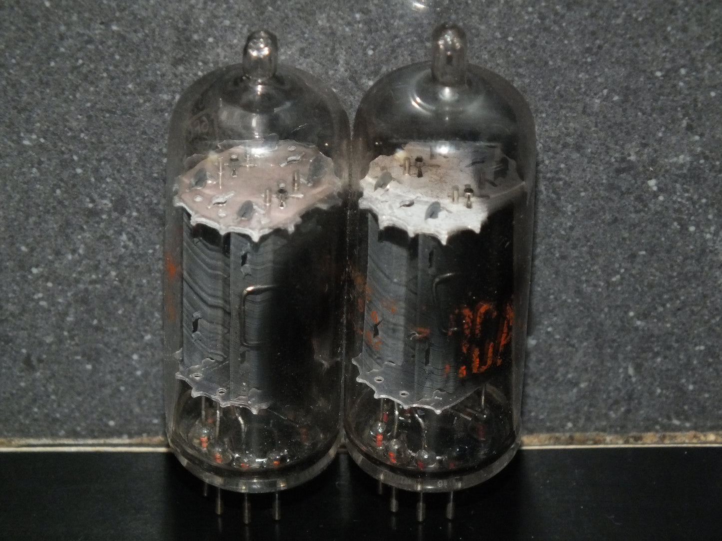 6CG7 RCA 6FQ7 Platinum Matched Pair (2 tubes) Side D Getter