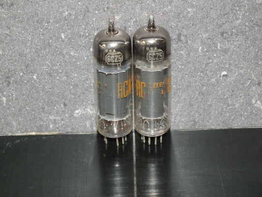 6CZ5 RCA NOS Vacuum tube Black Anodes