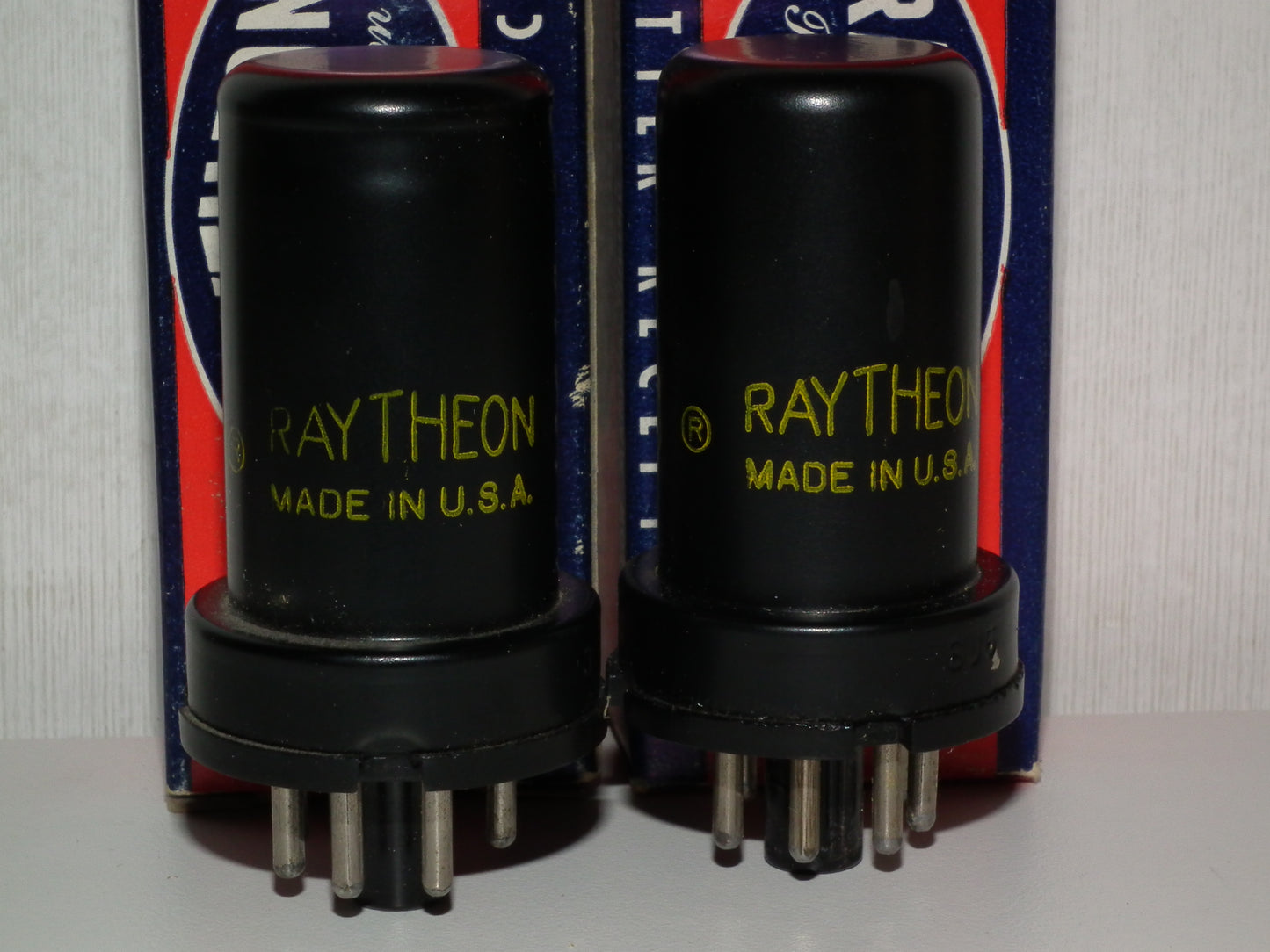 Platinum Matched Pair 6J5 Raytheon NOS NIB (6J5G 6J5GT)