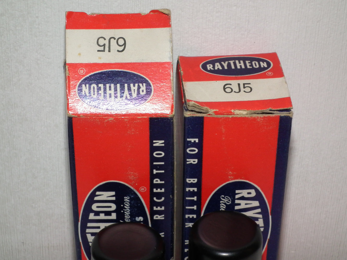 Platinum Matched Pair 6J5 Raytheon NOS NIB (6J5G 6J5GT)