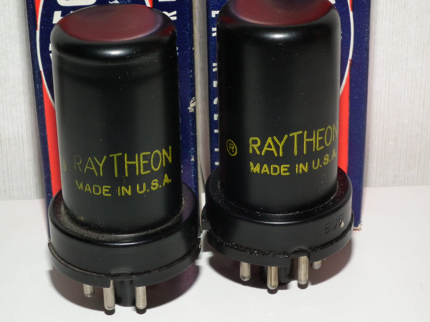 Platinum Matched Pair 6J5 Raytheon NOS NIB (6J5G 6J5GT)