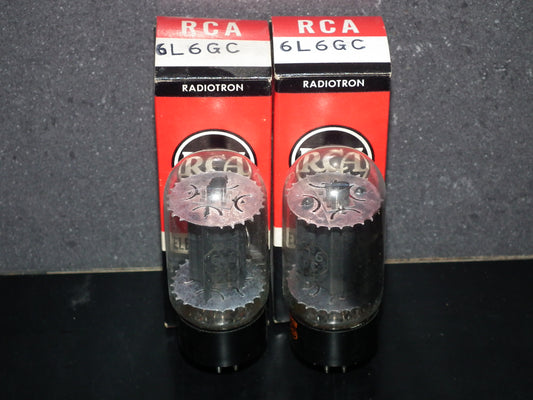 6L6GC RCA Platinum Matched Pair NOS NIB Holy Grail 6L6 Black Plates