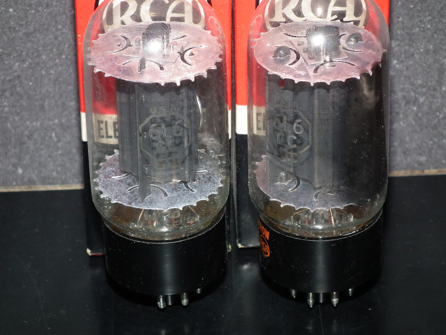 6L6GC RCA Platinum Matched Pair NOS NIB Holy Grail 6L6 Black Plates