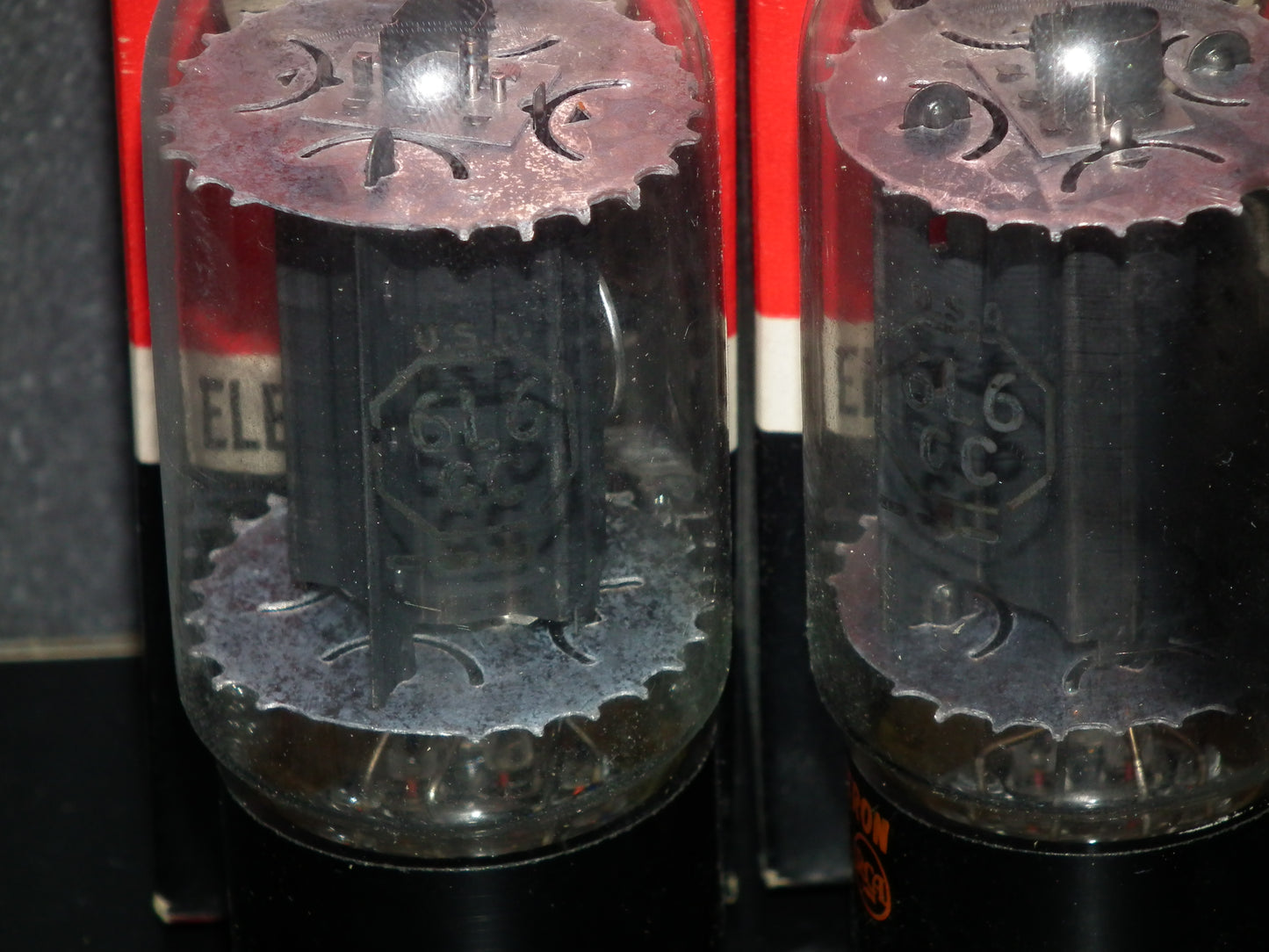 6L6GC RCA Platinum Matched Pair NOS NIB Holy Grail 6L6 Black Plates