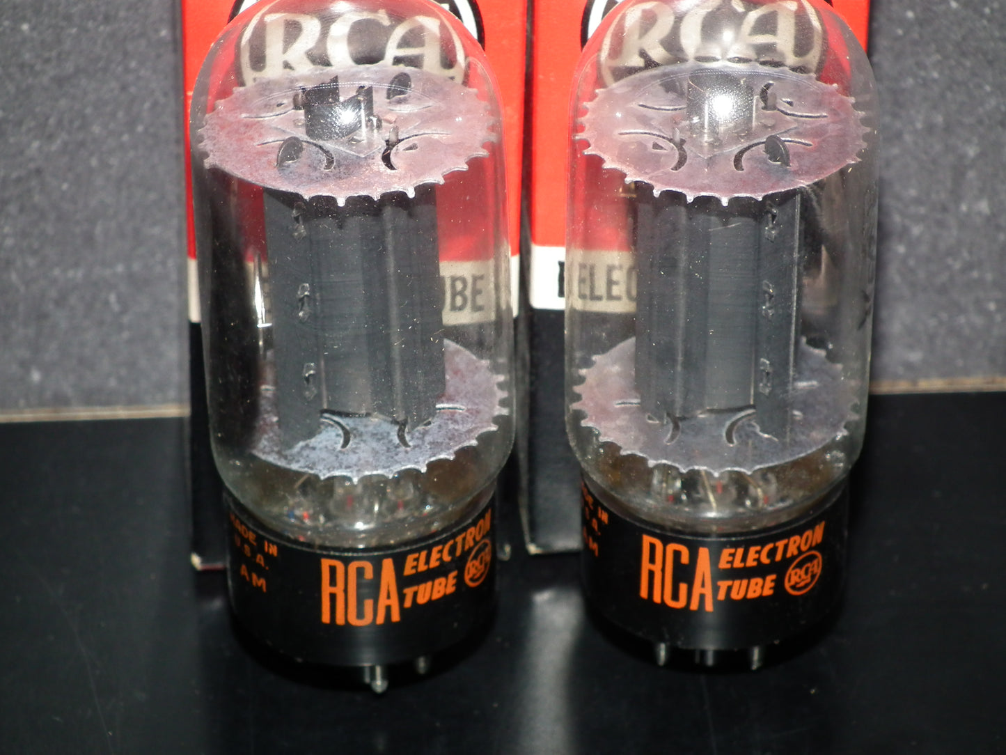 6L6GC RCA Platinum Matched Pair NOS NIB Holy Grail 6L6 Black Plates