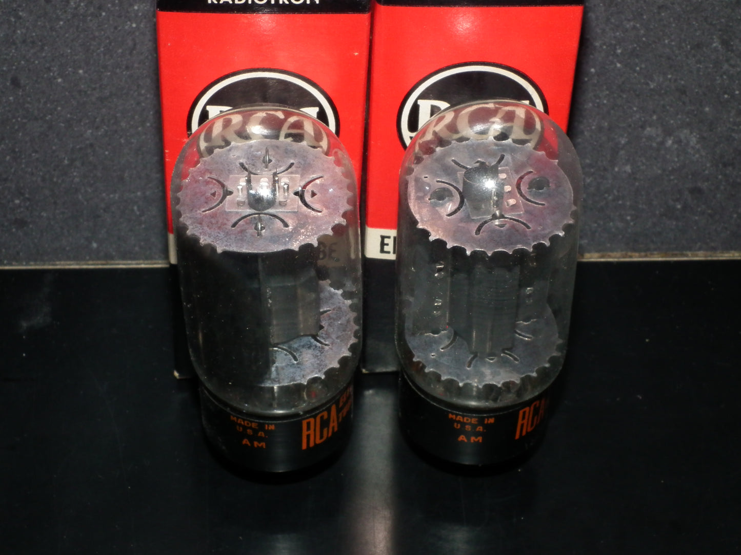 6L6GC RCA Platinum Matched Pair NOS NIB Holy Grail 6L6 Black Plates