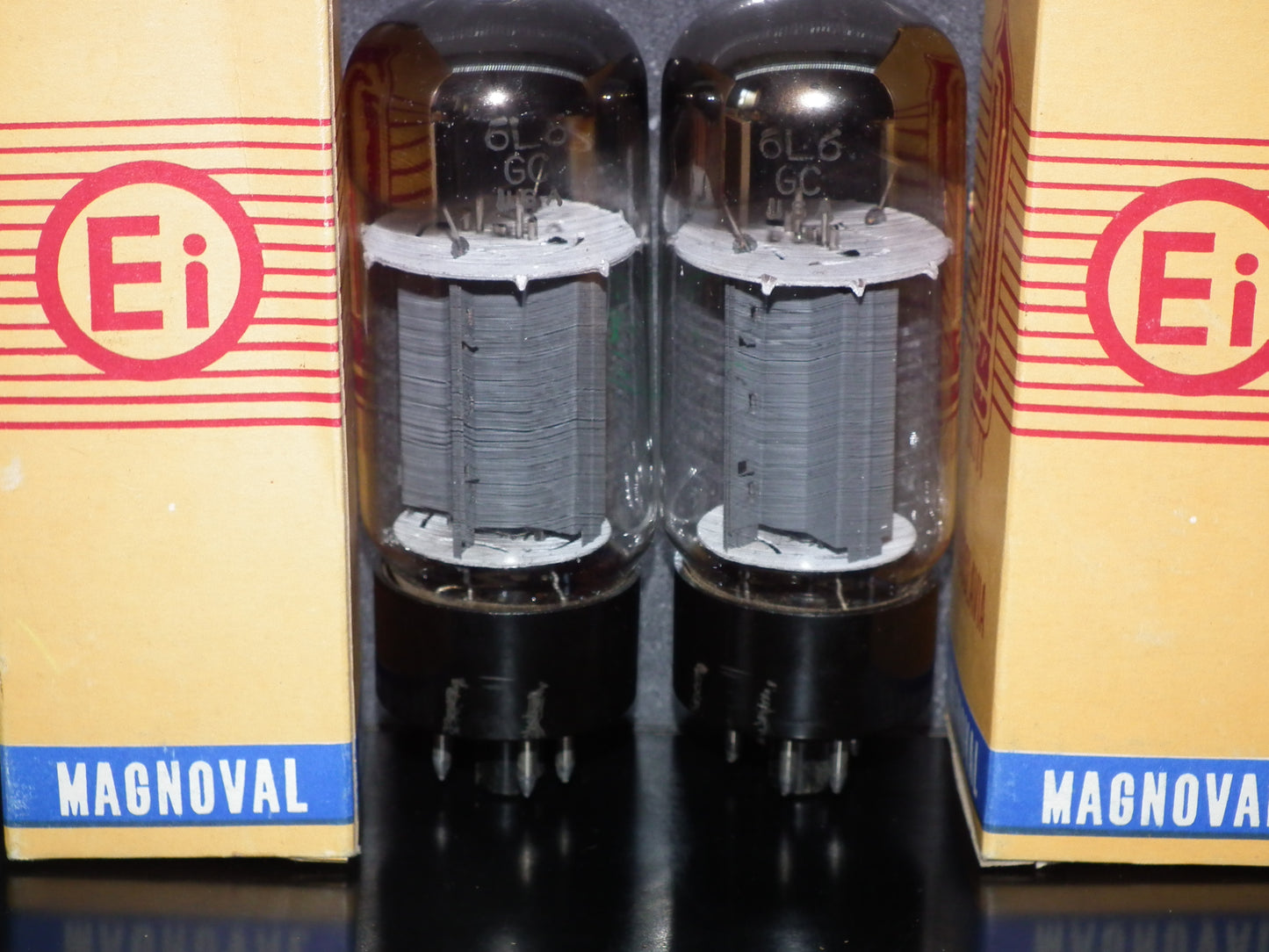 6L6GC Sylvania USA Matched Pair Tested NOS