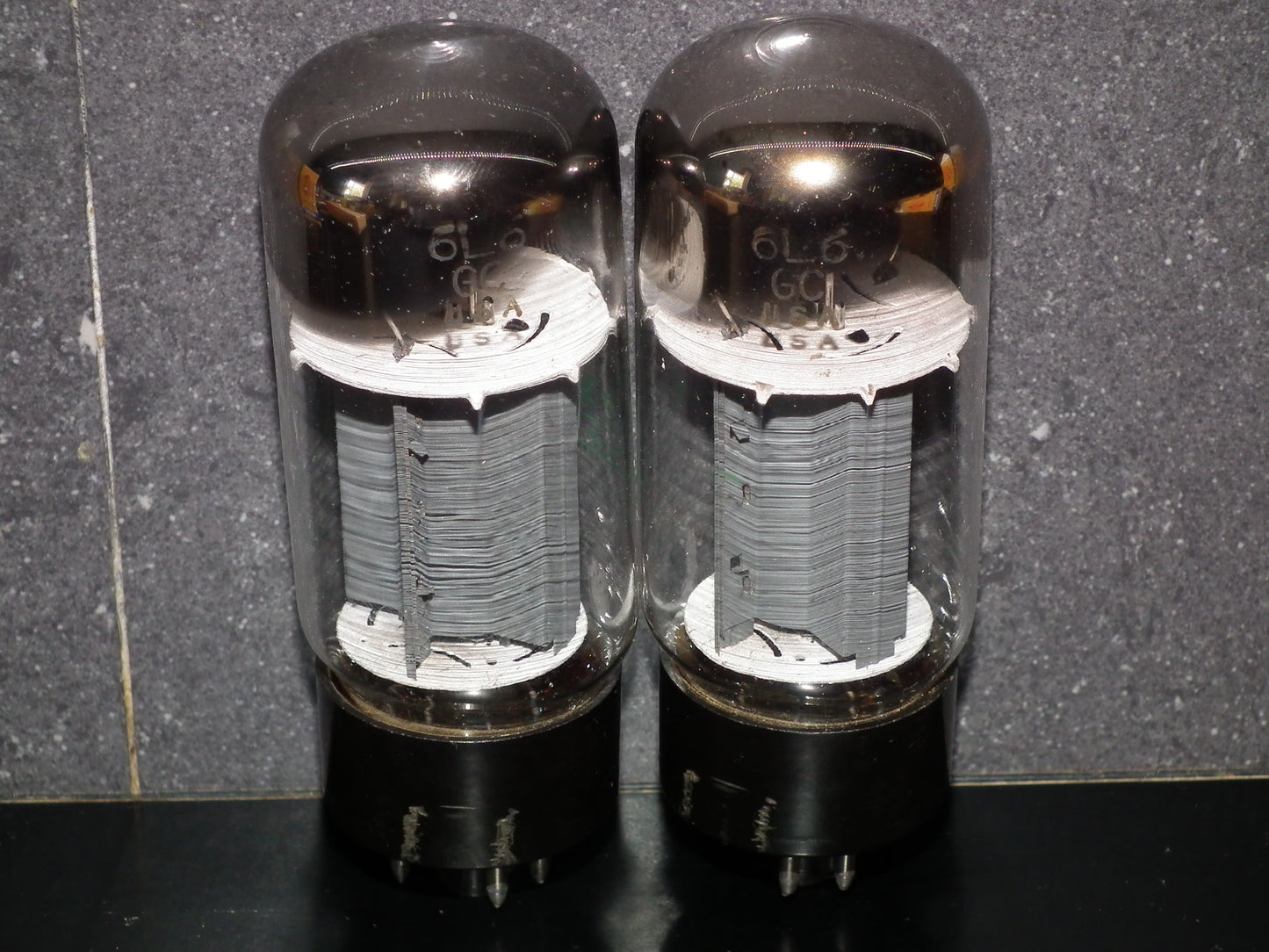 6L6GC Sylvania USA Matched Pair Tested NOS