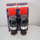 Matched pair 6L6G RAYTHEON US Black coated glass, the same batch FENDER