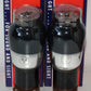 Matched pair 6L6G RAYTHEON US Black coated glass, the same batch FENDER
