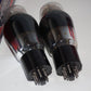 Matched pair 6L6G RAYTHEON US Black coated glass, the same batch FENDER
