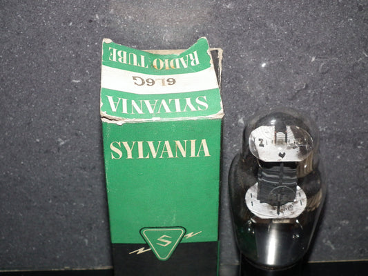 6L6G SYLVANIA Foli Getter early FENDER Amps
