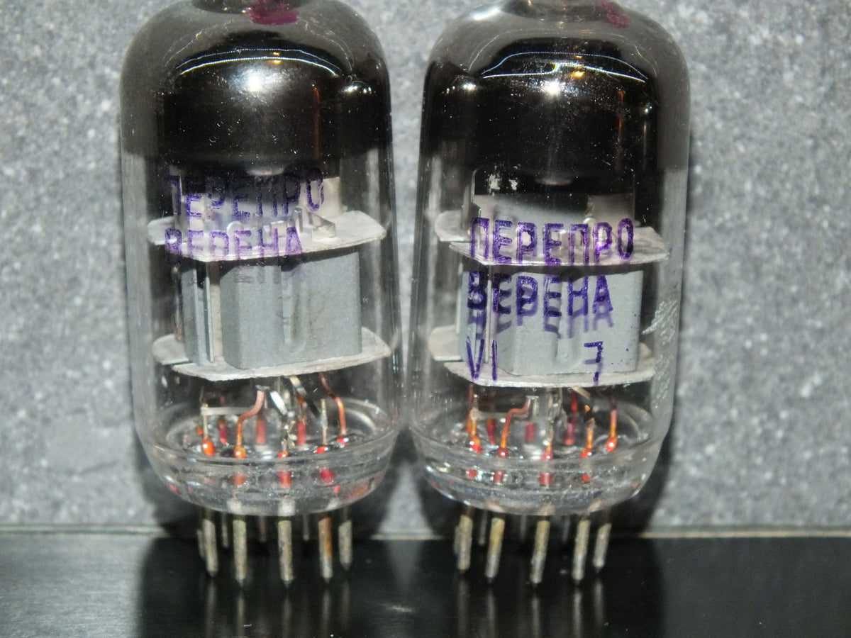6N23P Reflektor Matched pair NOS ECC88 E88CC 6922 CCa Dual Getter Support
