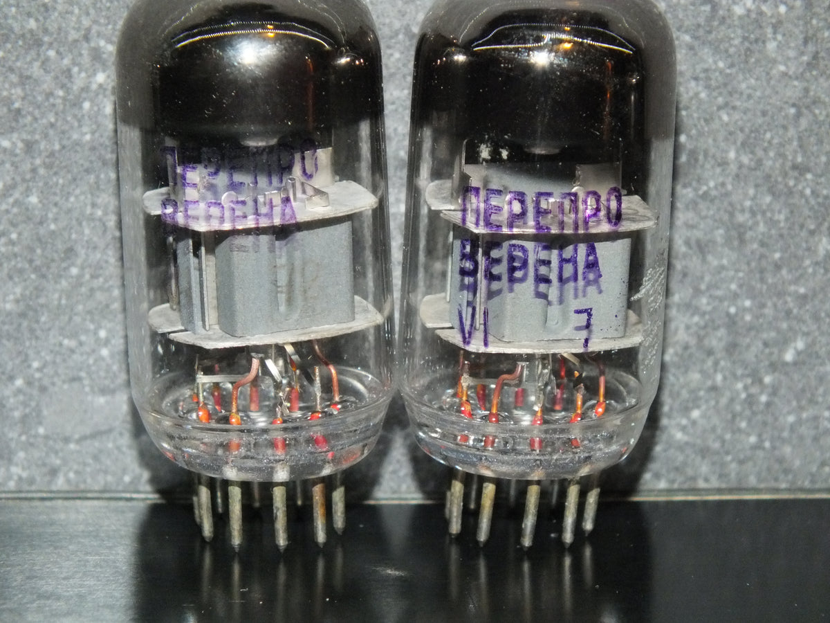 6N23P Reflektor Matched pair NOS ECC88 E88CC 6922 CCa Dual Getter Support
