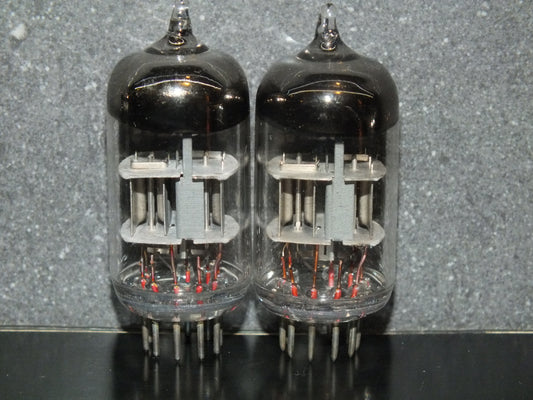 6N23P Voskhod Matched pair NOS ECC88 E88CC 6922 CCa Gray Getter Post