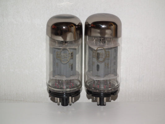6P3S-E Reflektor 6L6GC USSR NOS Platinum Matched Pair 2 pcs