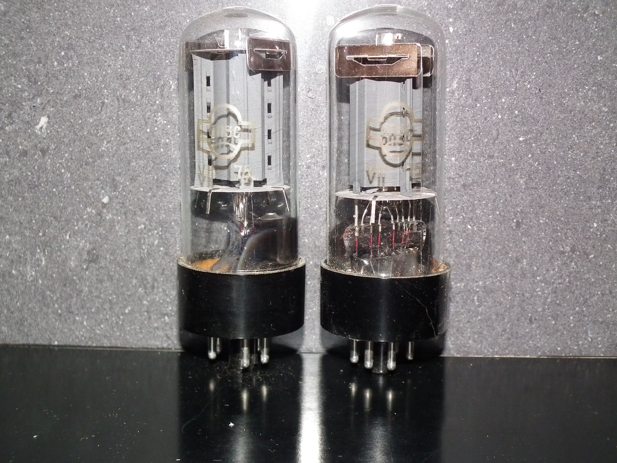 6P3S REFLEKTOR 6L6G USSR NOS Platinum Matched Pair 2 pcs 6П3С