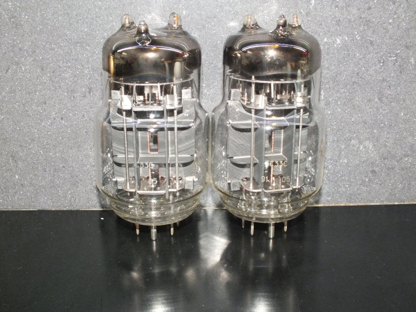 Matched pair (2 tubes) 6S33S 6C33C Soviet Output Triodes NOS