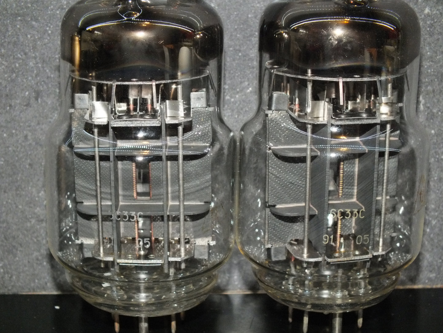 Matched pair (2 tubes) 6S33S 6C33C Soviet Output Triodes NOS