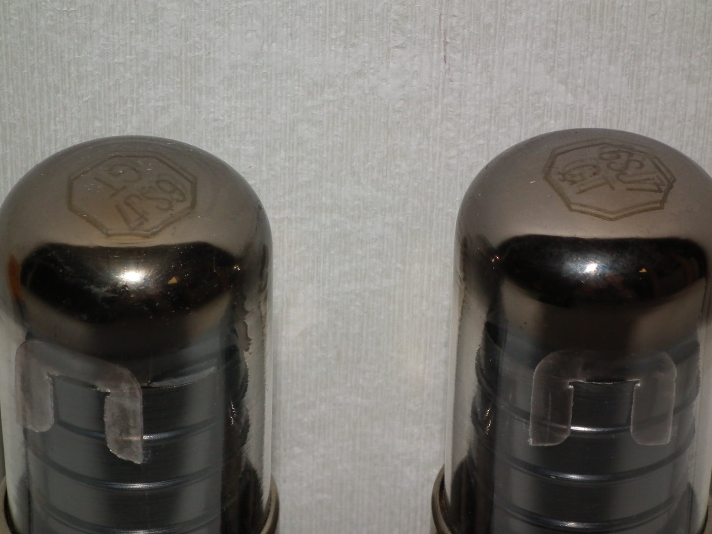 6SJ7GT K-R Platinum Matched Pair NOS SQUARE GETTER