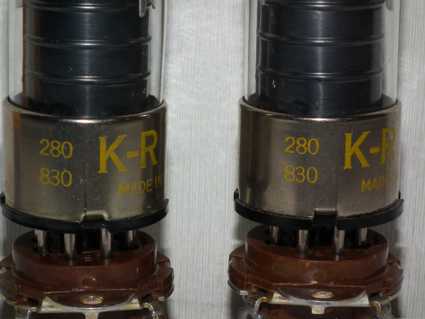6SJ7GT K-R Platinum Matched Pair NOS SQUARE GETTER
