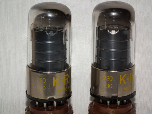 6SJ7GT K-R Platinum Matched Pair NOS SQUARE GETTER
