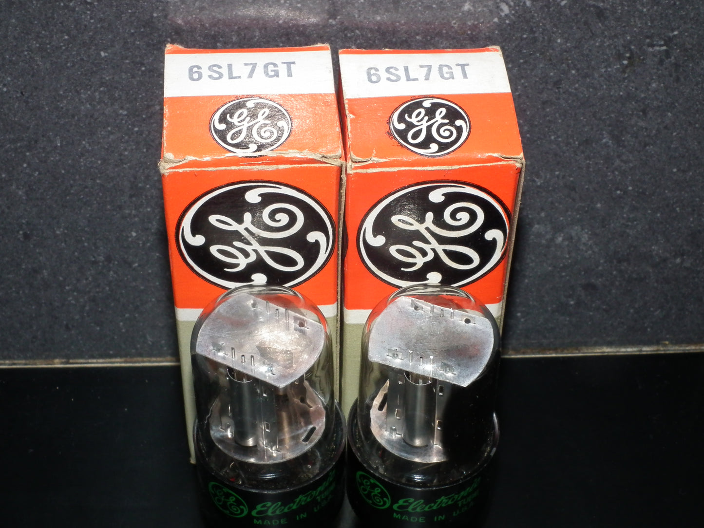 6SL7GT General Electric VT-229 NOS NIB Matched Pair Silver Anodes