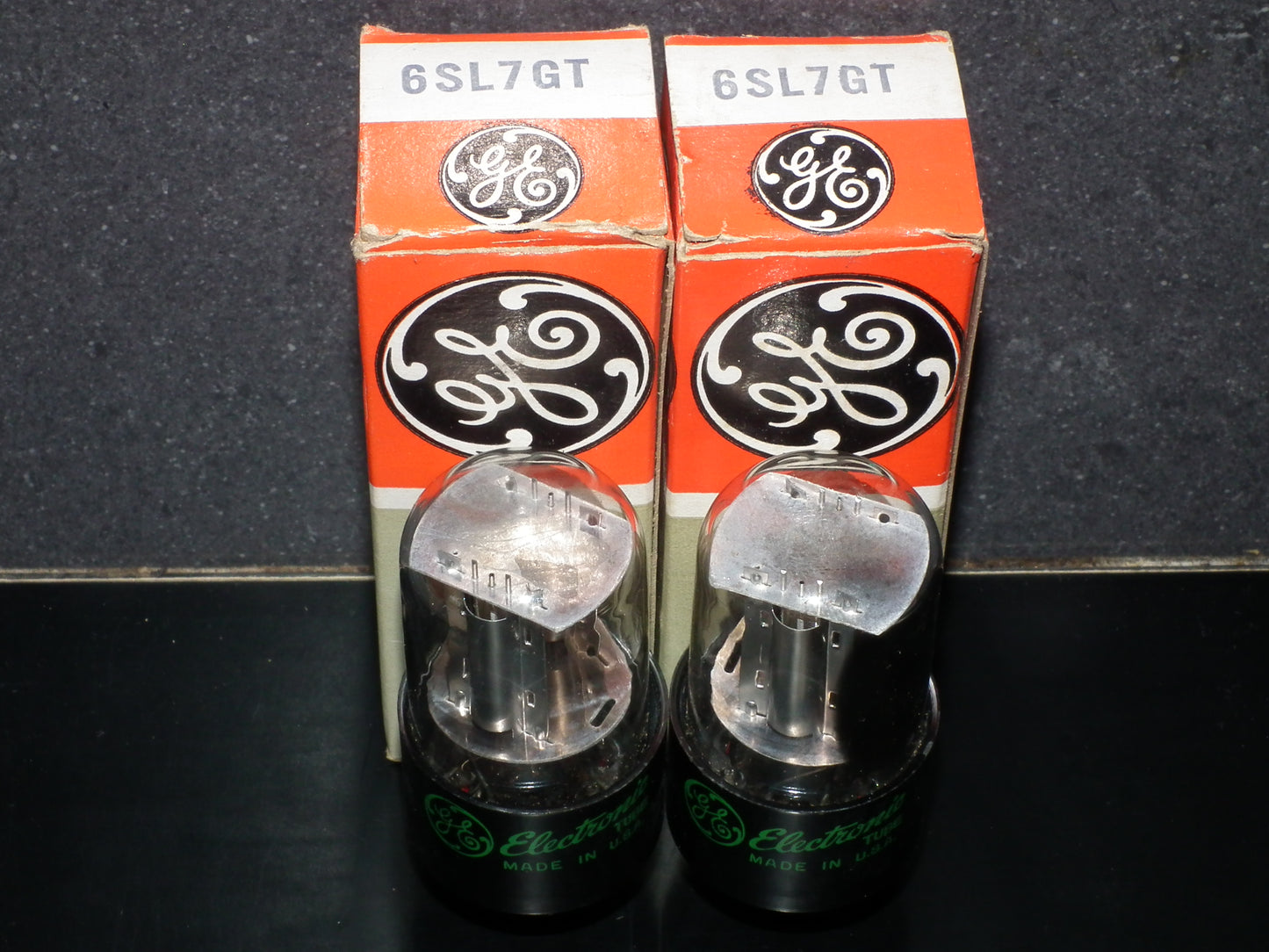 6SL7GT General Electric VT-229 NOS NIB Matched Pair Silver Anodes
