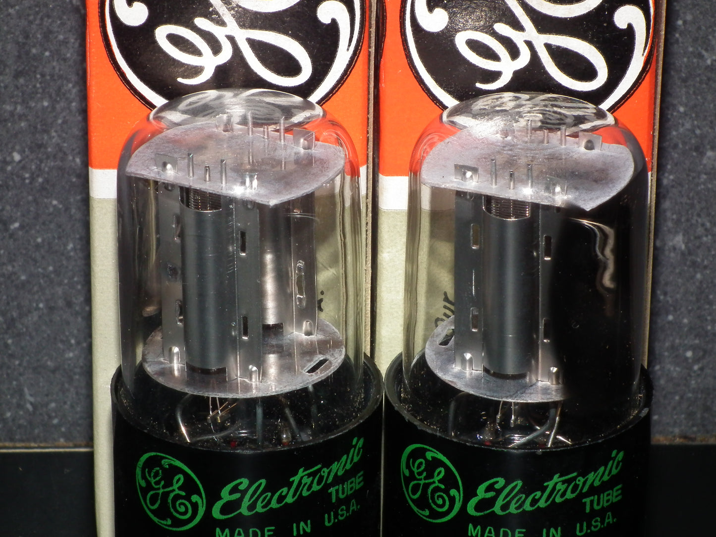 6SL7GT General Electric VT-229 NOS NIB Matched Pair Silver Anodes