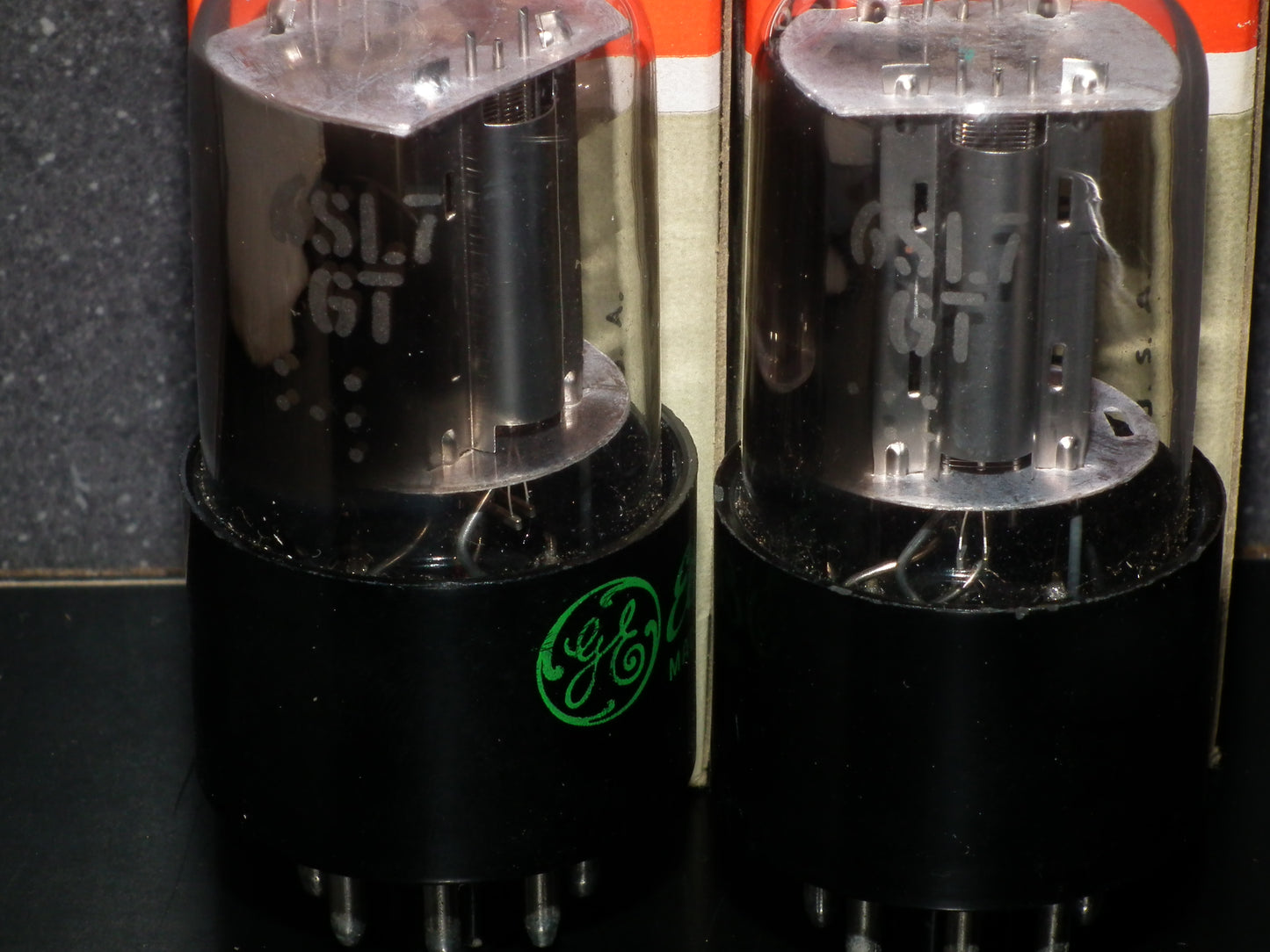6SL7GT General Electric VT-229 NOS NIB Matched Pair Silver Anodes