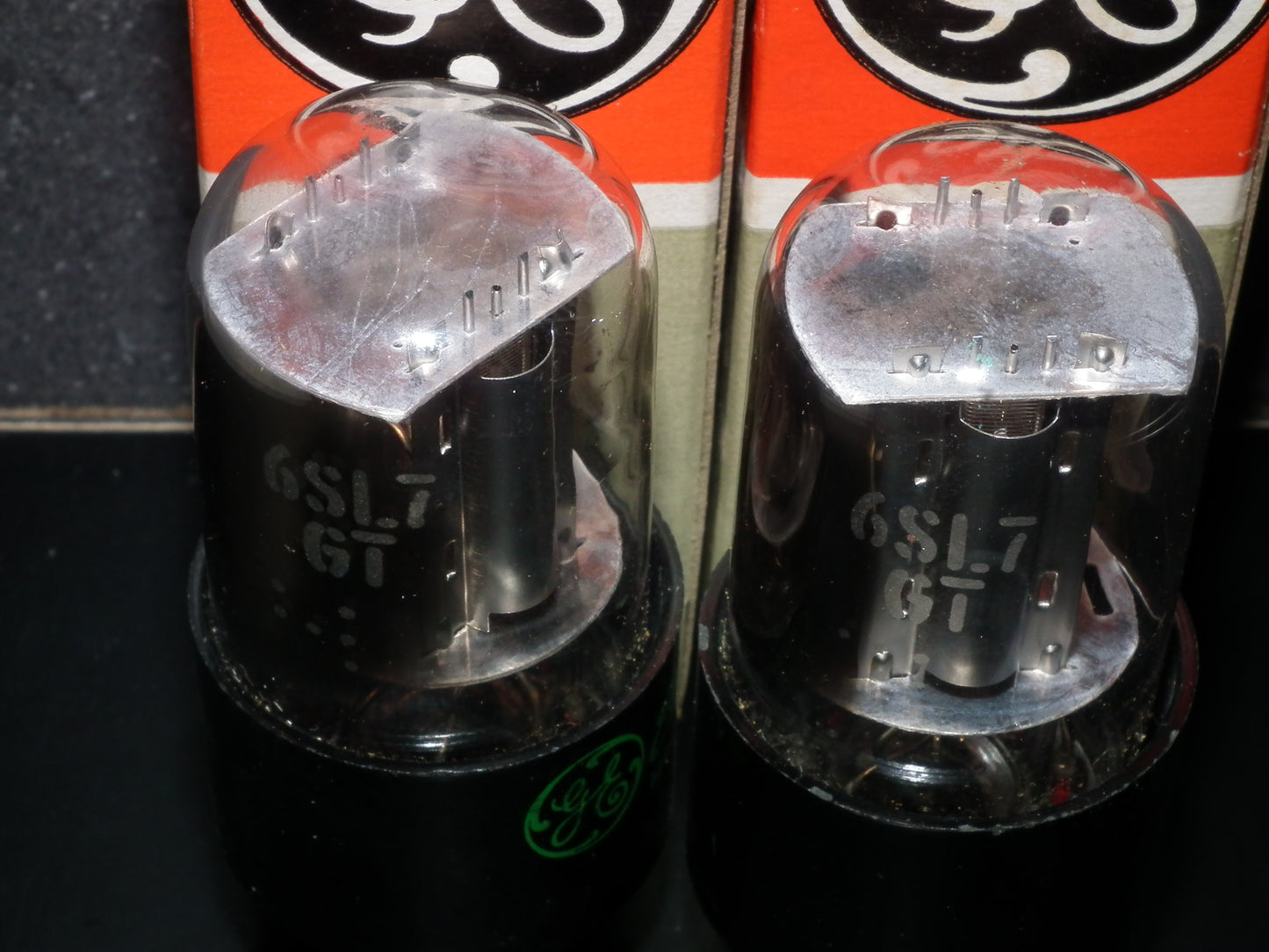 6SL7GT General Electric VT-229 NOS NIB Matched Pair Silver Anodes