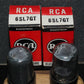 6SL7GT RCA VT-229 NOS Platinum Matched Pair Gray coated, the same date codes