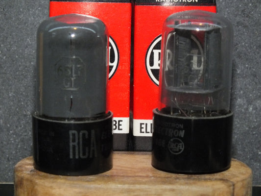 6SL7GT RCA VT-229 NOS Platinum Matched Pair Gray coated, the same date codes