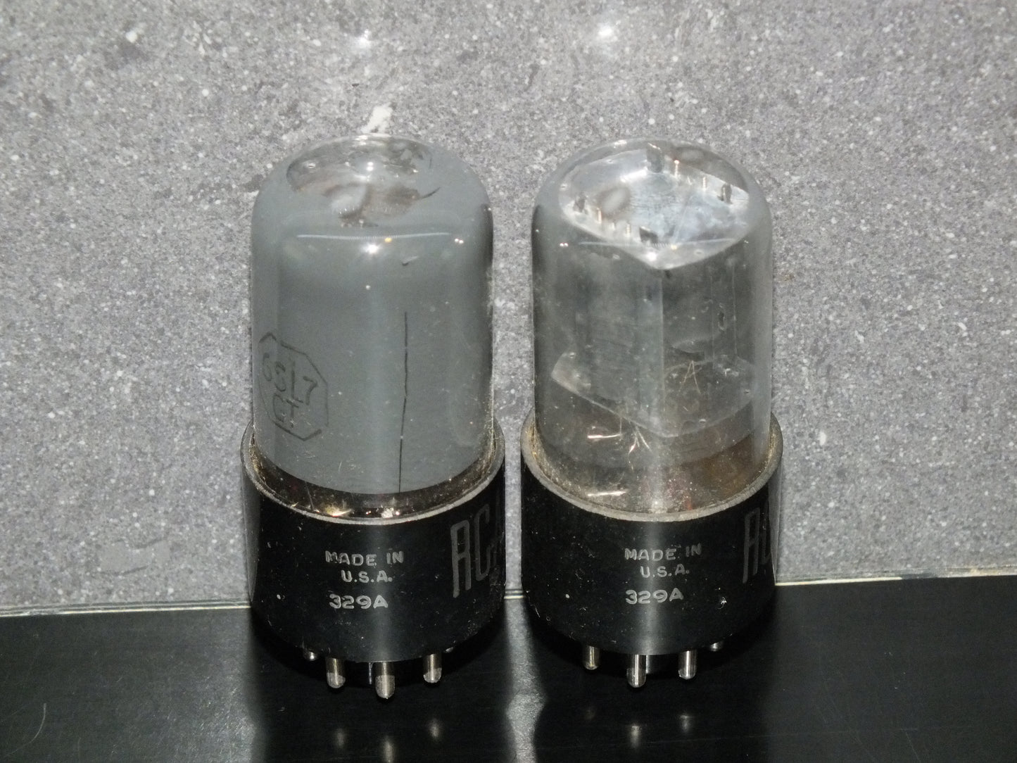 6SL7GT RCA VT-229 NOS Platinum Matched Pair Gray coated, same date codes