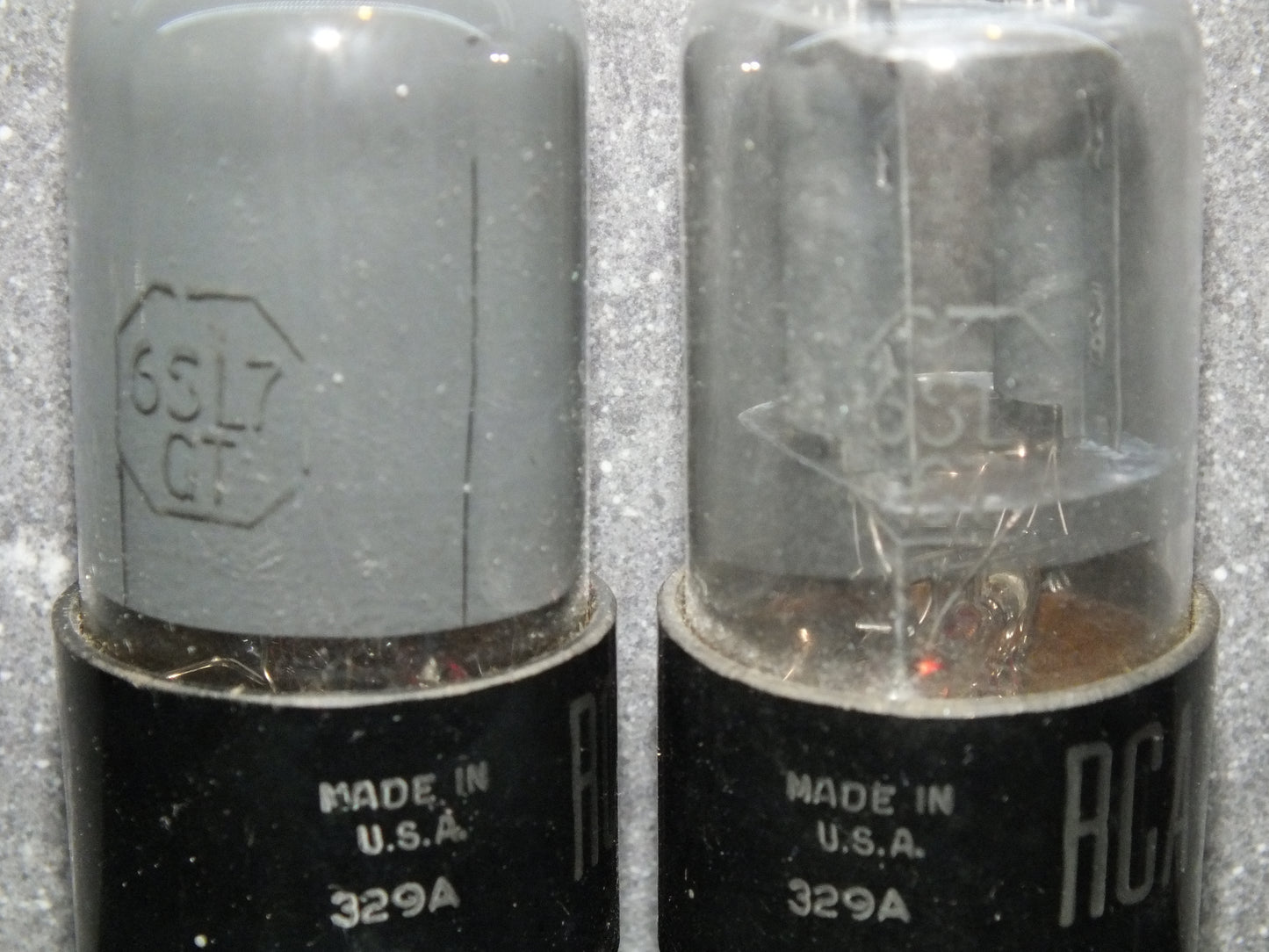 6SL7GT RCA VT-229 NOS Platinum Matched Pair Gray coated, same date codes