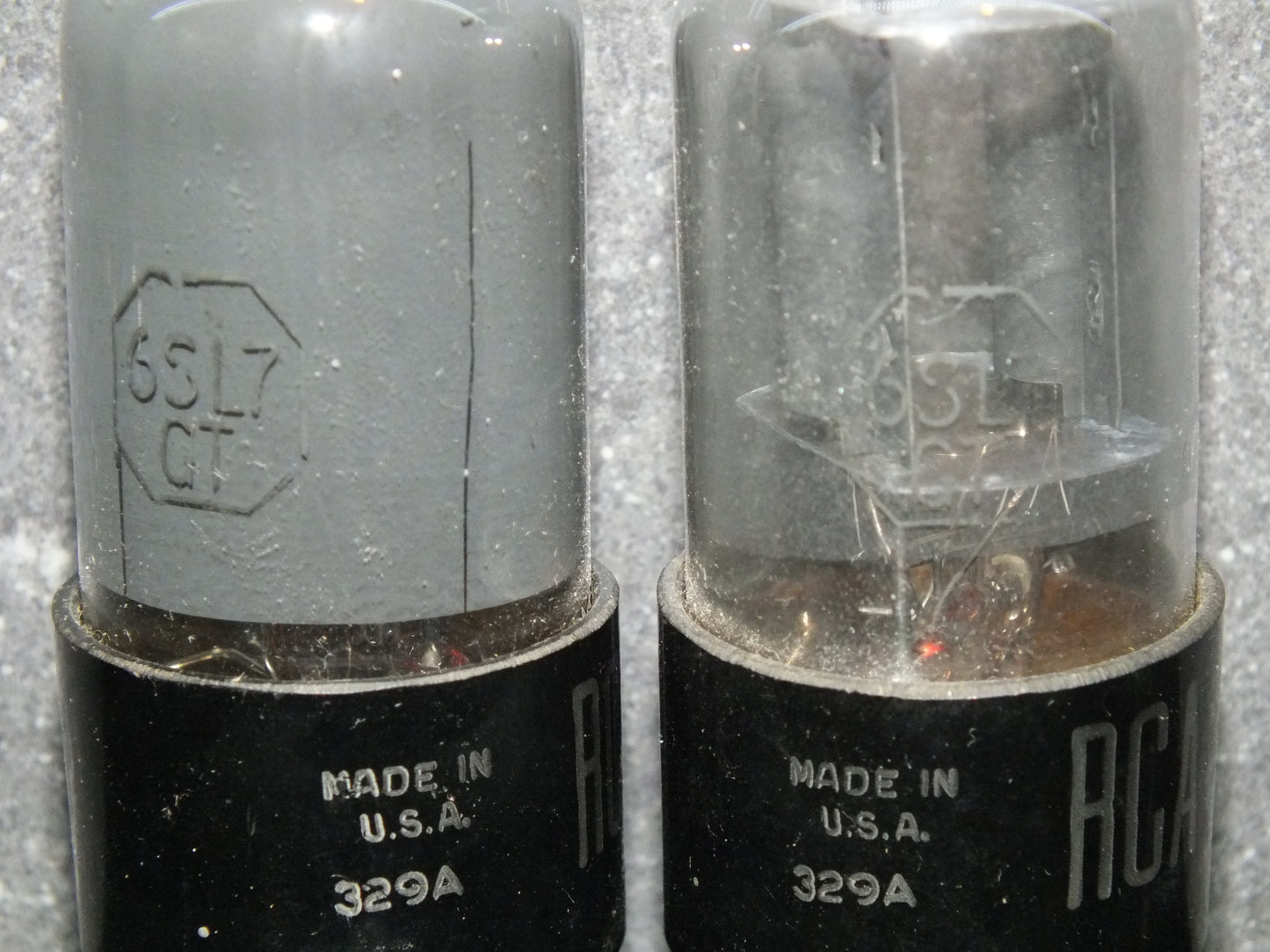 6SL7GT RCA VT-229 NOS Platinum Matched Pair Gray coated, same date codes
