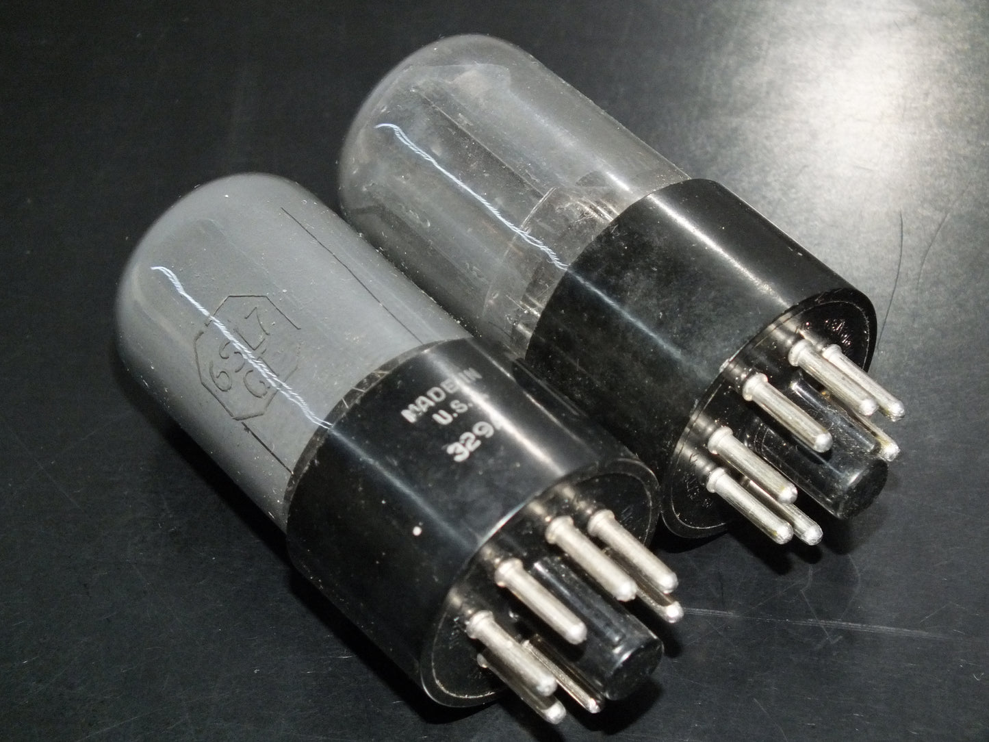 6SL7GT RCA VT-229 NOS Platinum Matched Pair Gray coated, same date codes