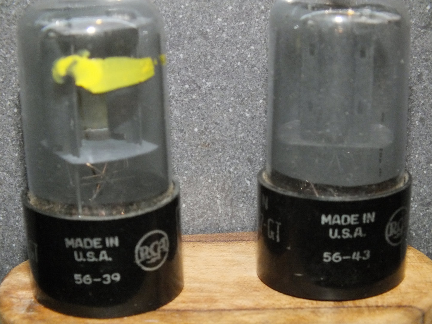 6SL7GT RCA VT-229 Platinum Matched Pair Gray coated, 1956