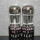 6SL7GT Sylvania VT-229 Platinum Matched Pair Black Anodes