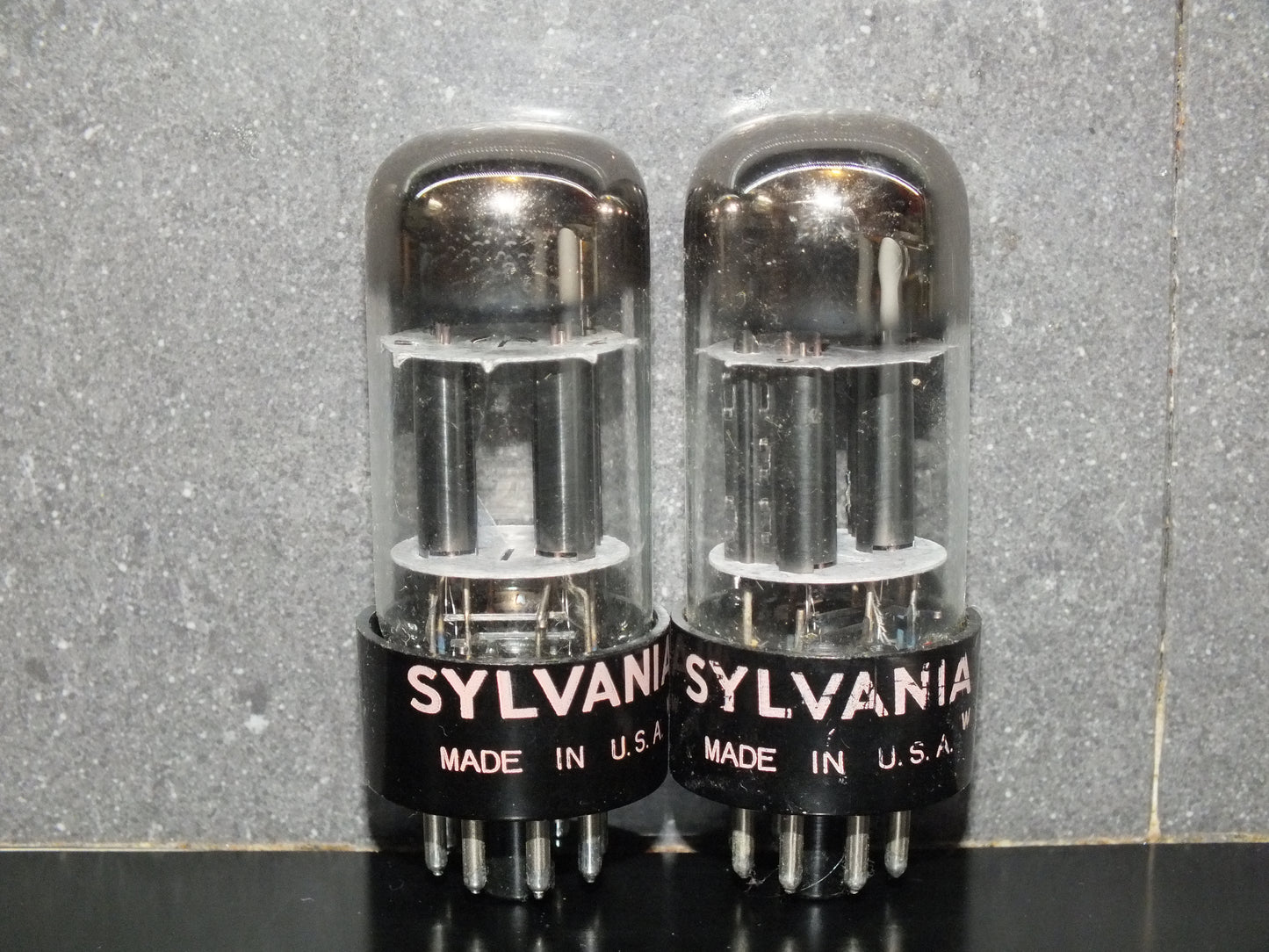 6SL7GT Sylvania VT-229 Platinum Matched Pair Black Anodes