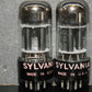 6SL7GT Sylvania VT-229 Platinum Matched Pair Black Anodes