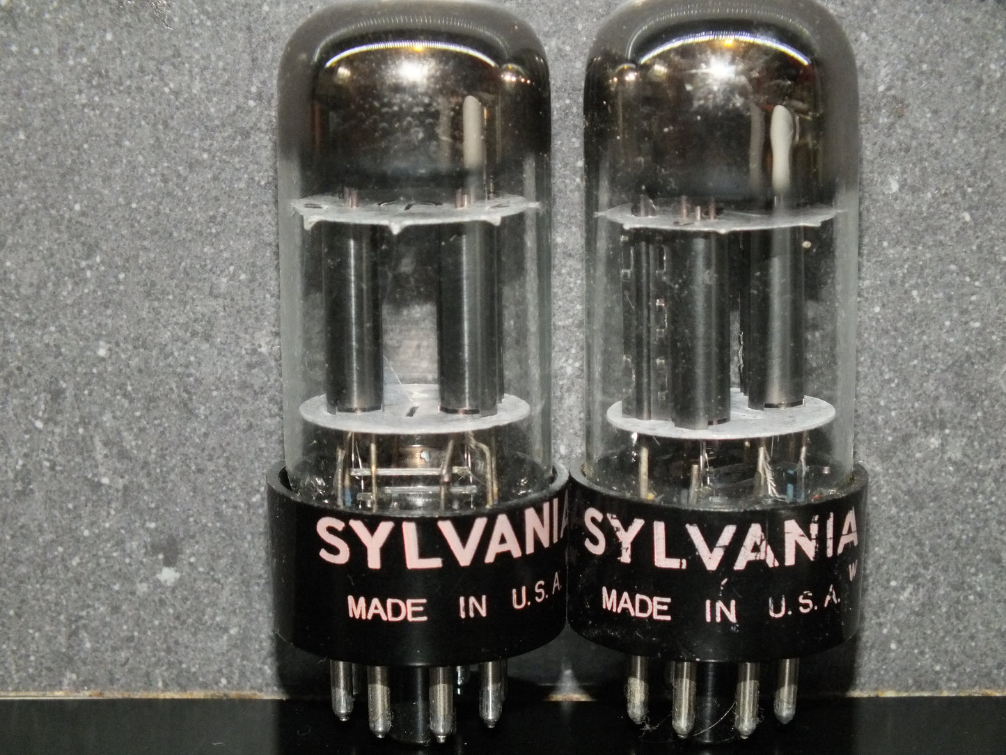 6SL7GT Sylvania VT-229 Platinum Matched Pair Black Anodes