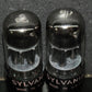 6SL7GT Sylvania VT-229 Platinum Matched Pair Black Anodes