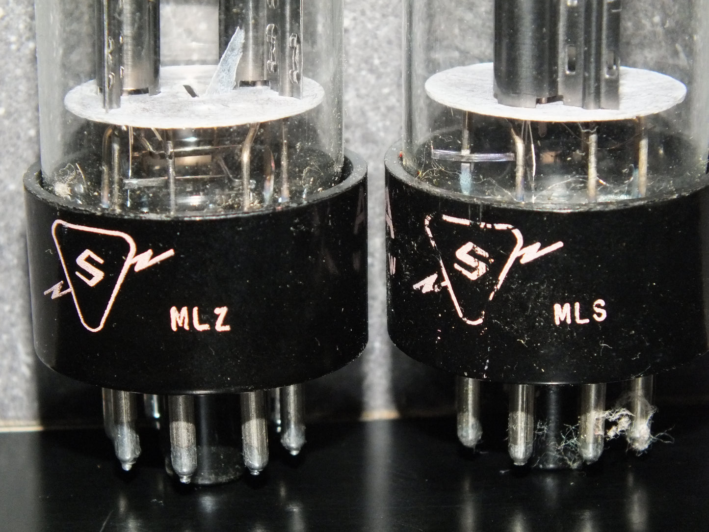 6SL7GT Sylvania VT-229 Platinum Matched Pair Black Anodes